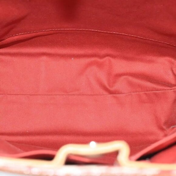 BURBERRY Blue Label Tote Bag Canvas Red Auth - Picture 11 of 16